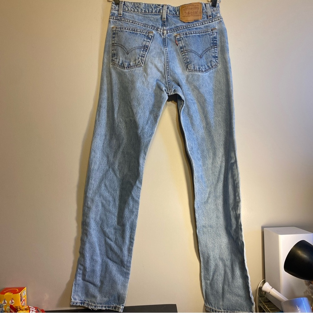 Vintage 90’s Levi Strauss 531m Blue Jeans Tapered Men’s 34.5 Distressed USA Y2K